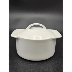 Ciroa White Stoneware Lidded Mini Casserole Cocotte Dish 5" Handle - Choose Qty